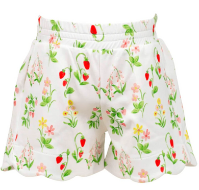 Berry Scallop Shorts