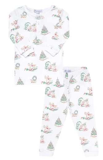 Christmas Toile Pajama Set