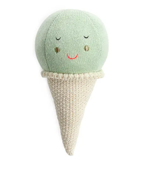 Mint Ice Cream Baby Rattle