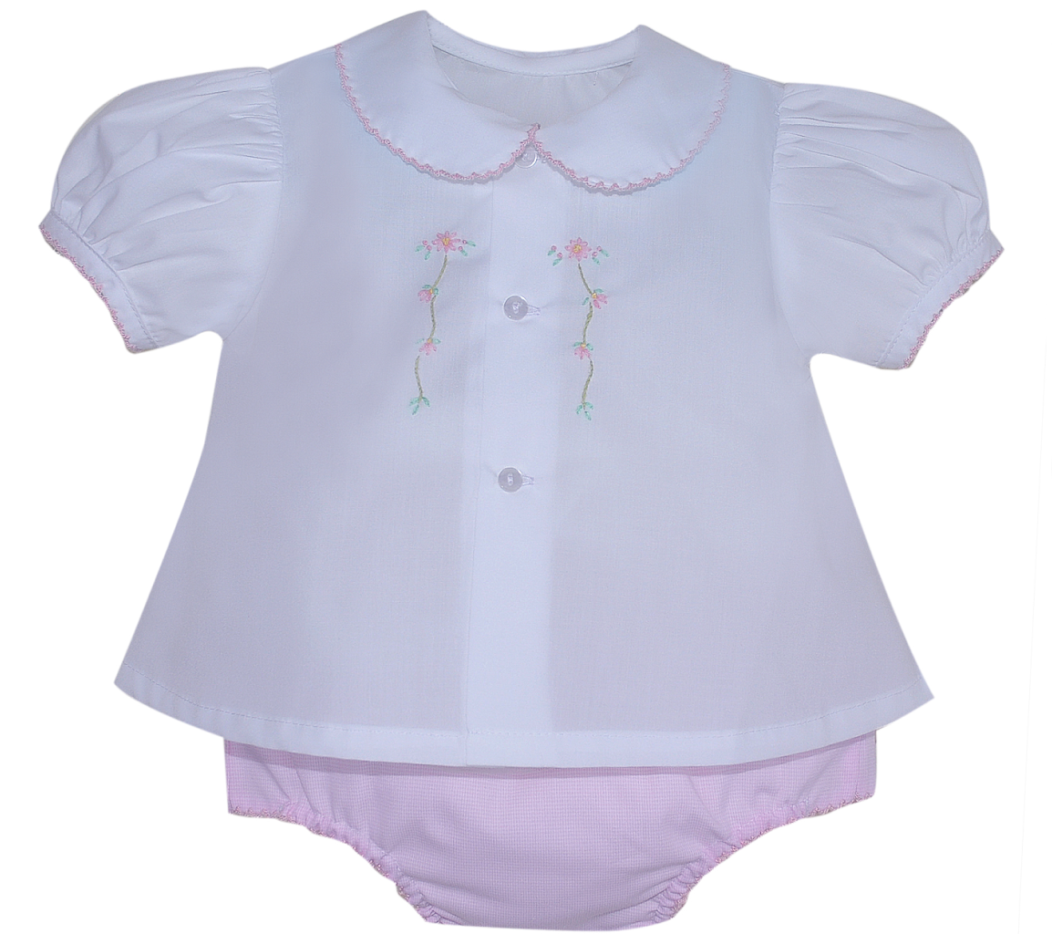 Pink Avery Girl Diaper Set