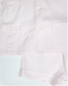 Pink Stripe Short Sleeve PJs 137P