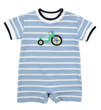 Load image into Gallery viewer, Stripe Knit Shortall With Bikes 4547