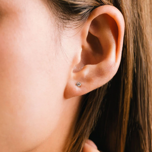 April Birthstone Gold-filled Stud Earrings