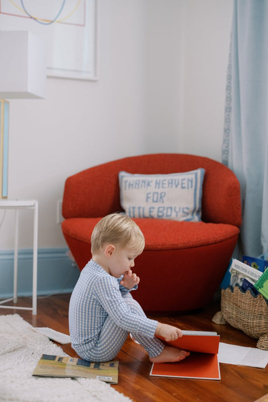 Uptown Baby 2 Piece Sleep Set Blue Gingham