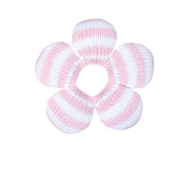 Flower Rattle Knit Toy - Pink