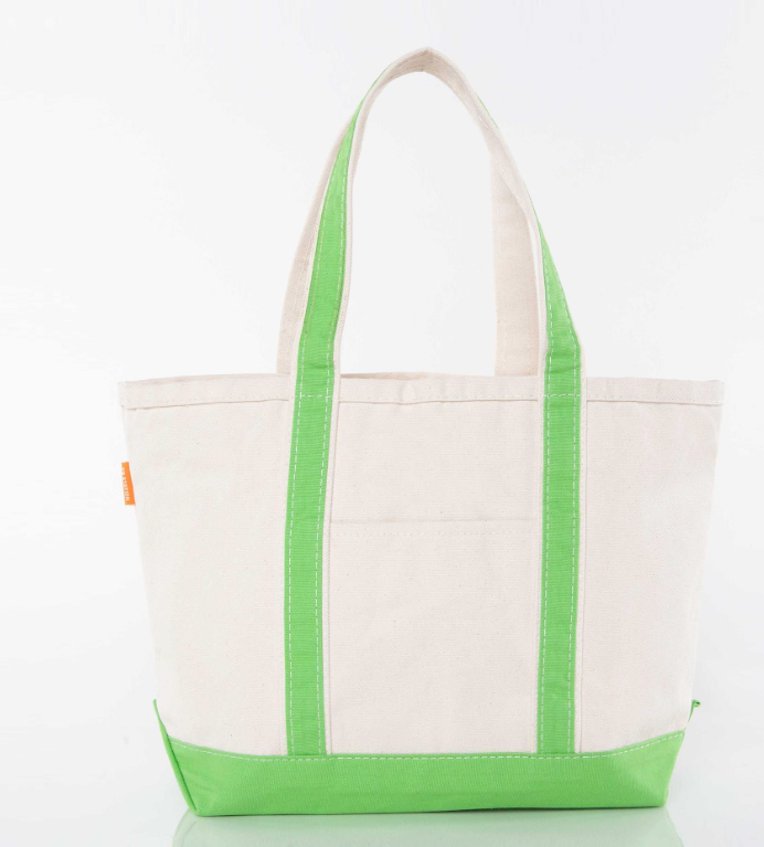 Medium Boat Tote Grass Green