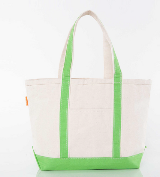 Medium Boat Tote Grass Green