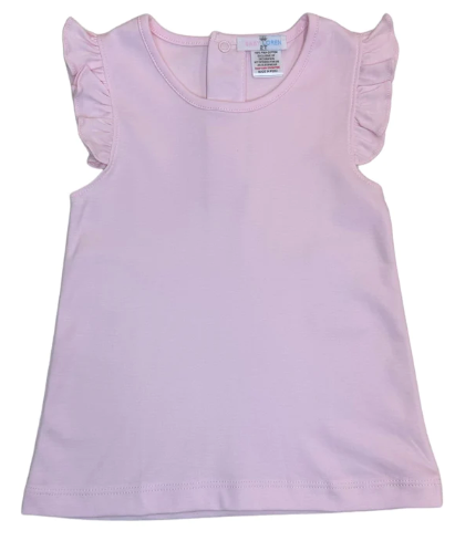 Pink Pima Butterfly Sleeves Top