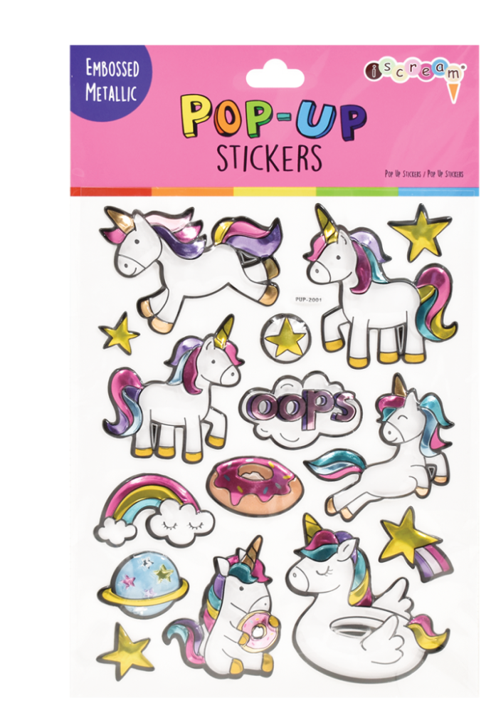 Unicorn Pop-Up Sticker