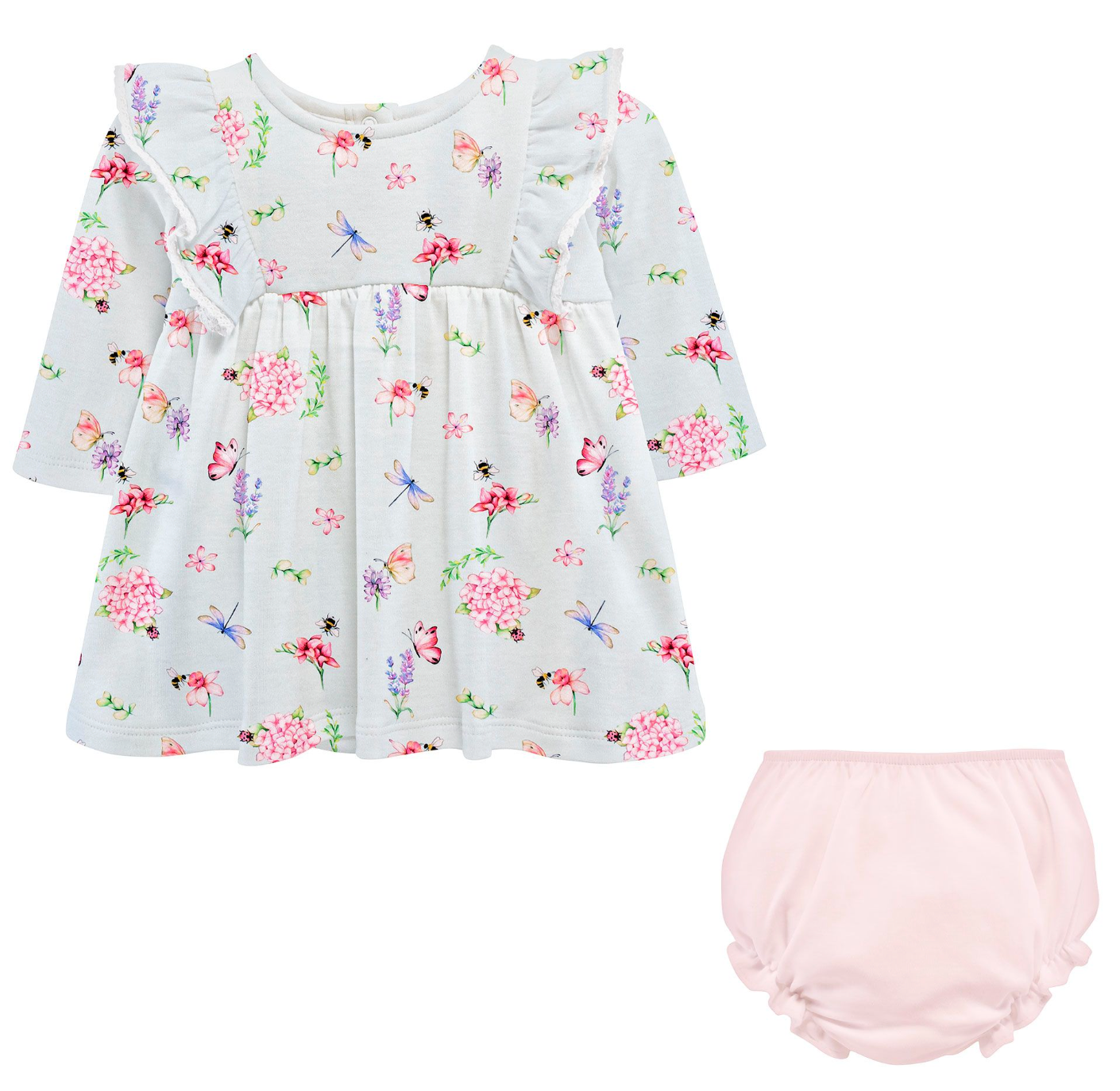 Botanical Dress with Ruffle