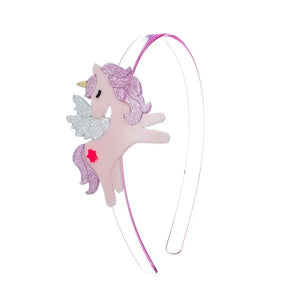 Headband Winged Unicorn Glitter