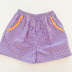 Purple and Gold Shorts