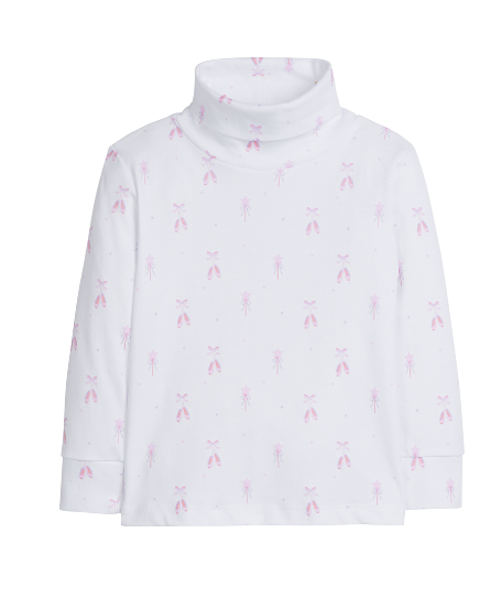 Printed Turtleneck Ballet Slipper