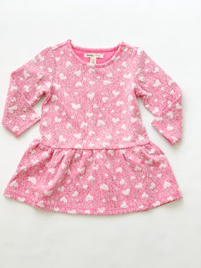 Quilted Hearts Baby Flounce Skirt Dress- Infant