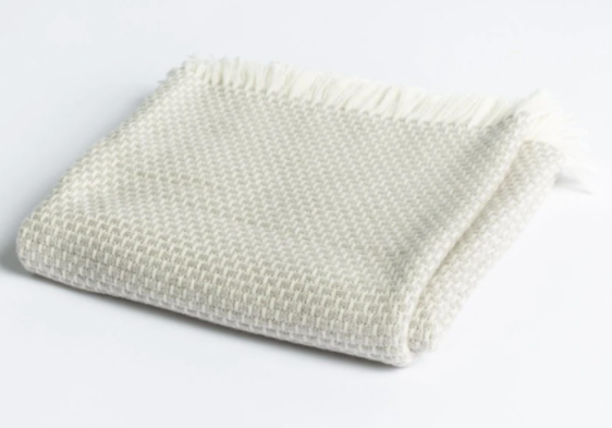 Cotton Blend Fringed Blanket-Accessories
