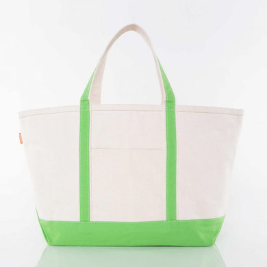 Large Boat Tote- Grass Green