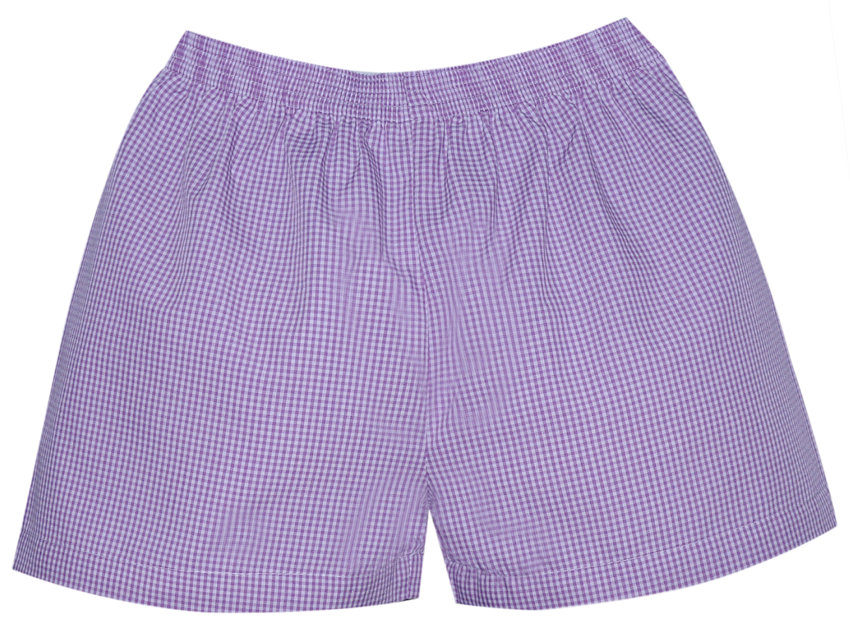 Micro Gingham Bennett Short Lavender