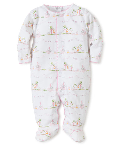 Noah's Print Footie Pink - infant