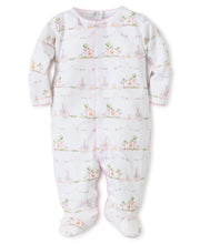 Load image into Gallery viewer, Noah&#39;s Print Footie Pink - infant