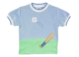 Out of the Park - Knit Shirt with Baseball Scene