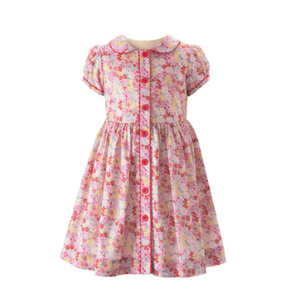 Ditsy Garden Button-Front Dress