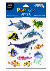 Shark Pop-Up Stickers