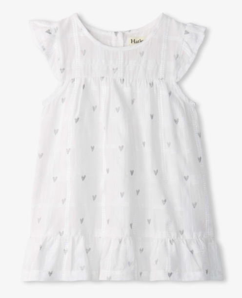 Glitter Hearts Flounce Dress