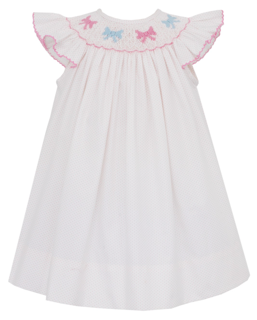 PETIT BOWS ANGEL WING Bishop PINK DOT 117B