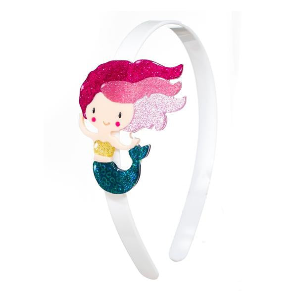 Headband Underwater Mermaid Glitter Pink