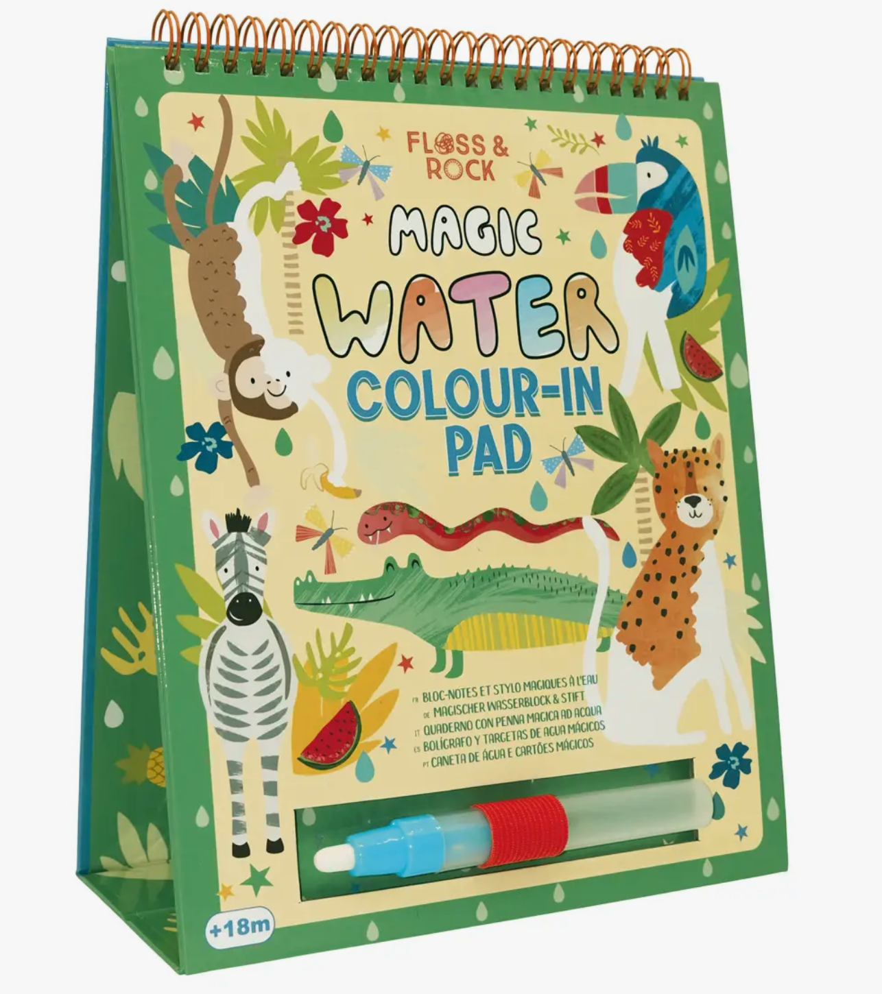 Magic Color Changing Watercard Easel and Pen - Jungle