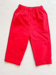 Boys Cord Pant Red 325PB - Infant
