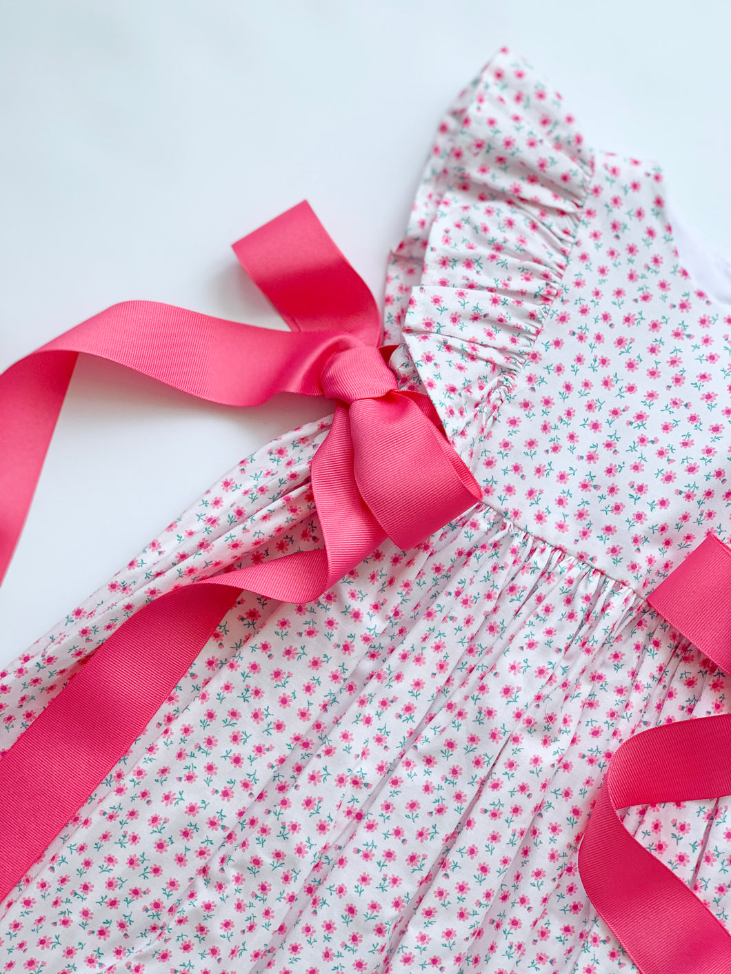 Pink Pinafore Dress-4-6 girls
