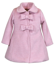 Load image into Gallery viewer, 2 Bow Car Coat Heather Pink