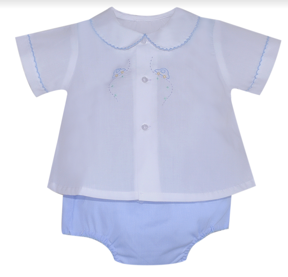 Blue Avery Boy Diaper Set