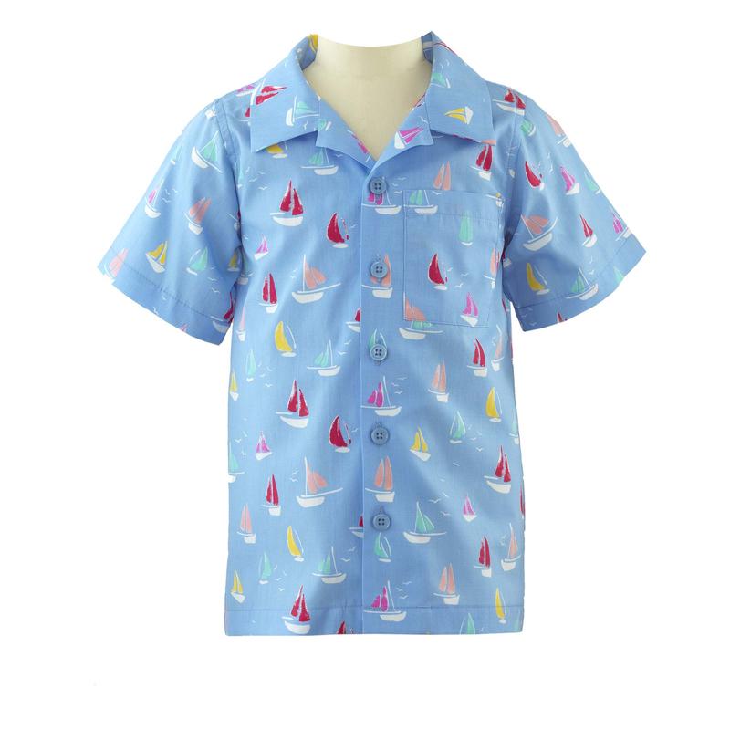 Sailboat Shirt Blue