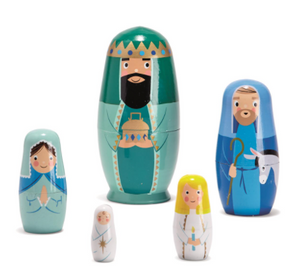 Set of 5 Nativity Nesting Doll