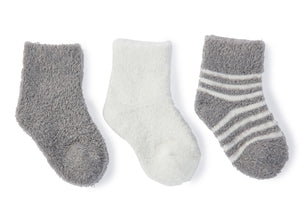 CozyChic Lite Infant Sock 3 Pack - Pewter