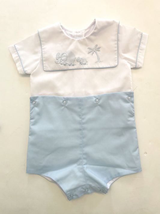 Elephant Boysuit w/ Palm Tree