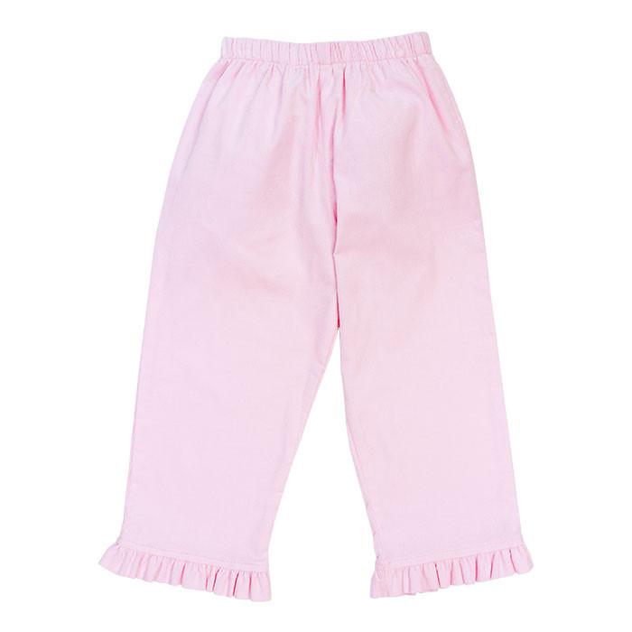 Lt Pink Elastic Ruffle Pant - Toddler Girls