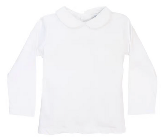 Unisex Piped Long Sleeve Shirt Button Back