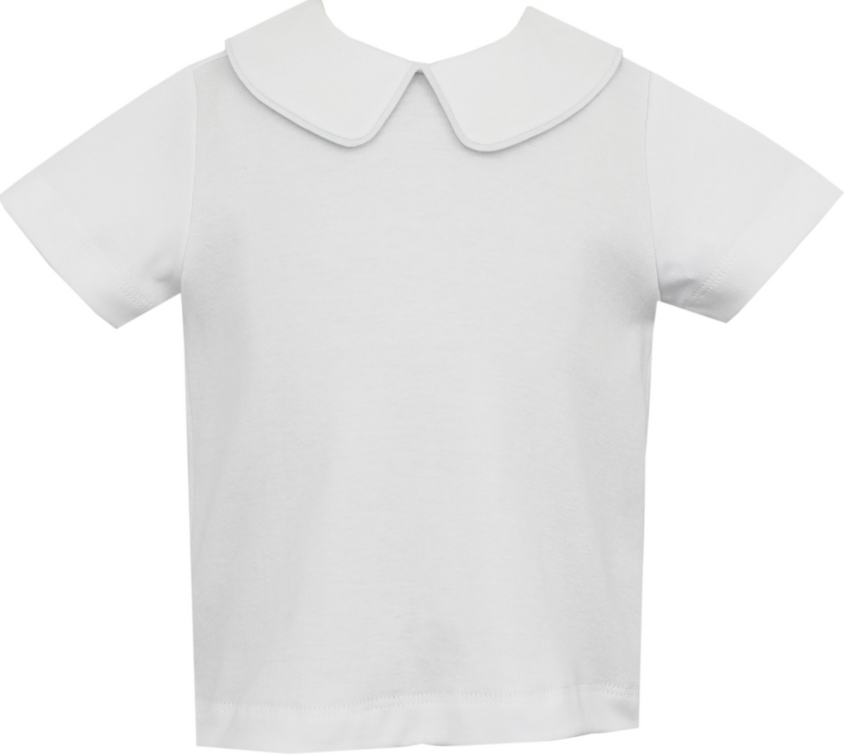 White Knit Peter Pan Shirt 476ss