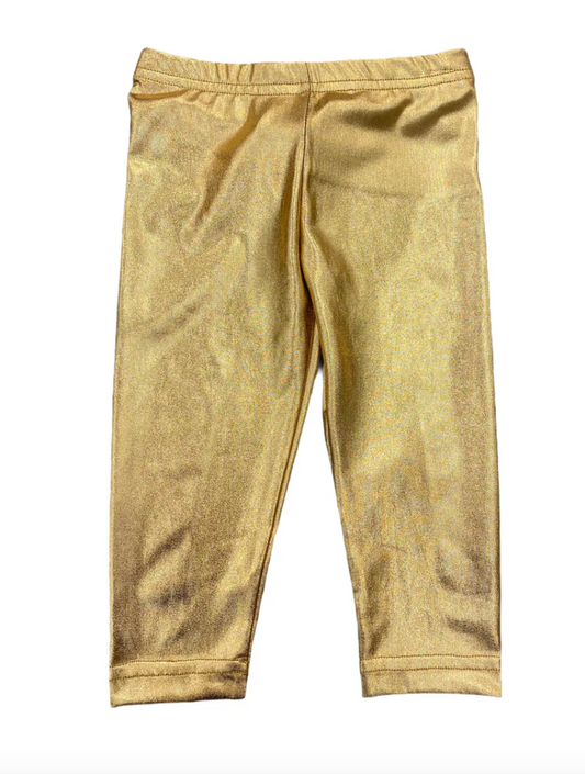 Gold Lame Leggings