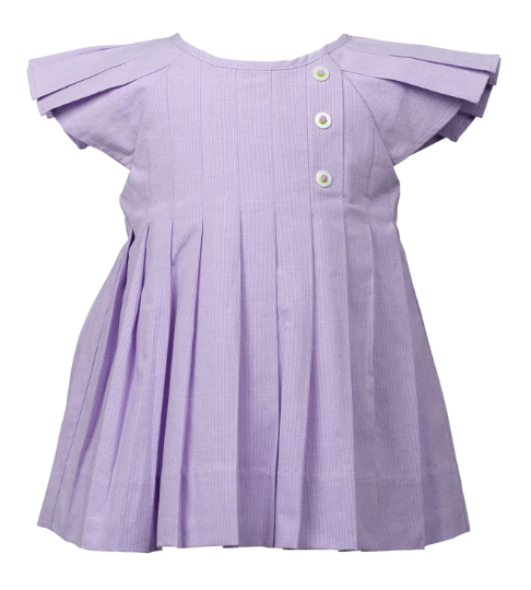 Lindley Lavender Pleat Dress