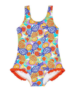 Print mix tropical fruit 81292-Swim toddler girl