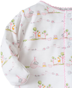 Noah's Print Converter Gown Pink -infant