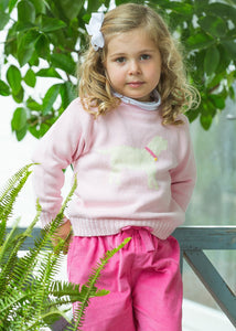 Pink Lab Intarsia Sweater