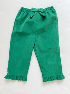 Green Cord Girl Pant 326PG - 4-6 Girl