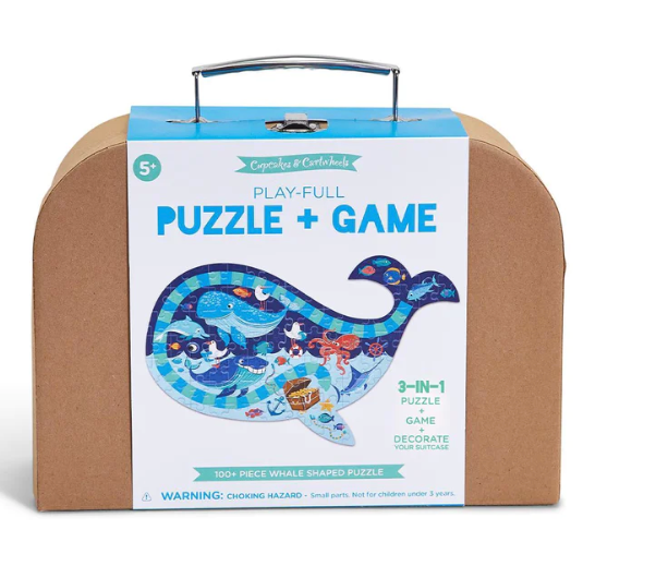 Whale Shaped Puzzle + Game