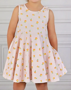 Peaches Ballet Bow Twirl Dress