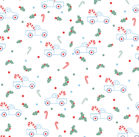 Sweet Pea Pajama Set Holly Truck